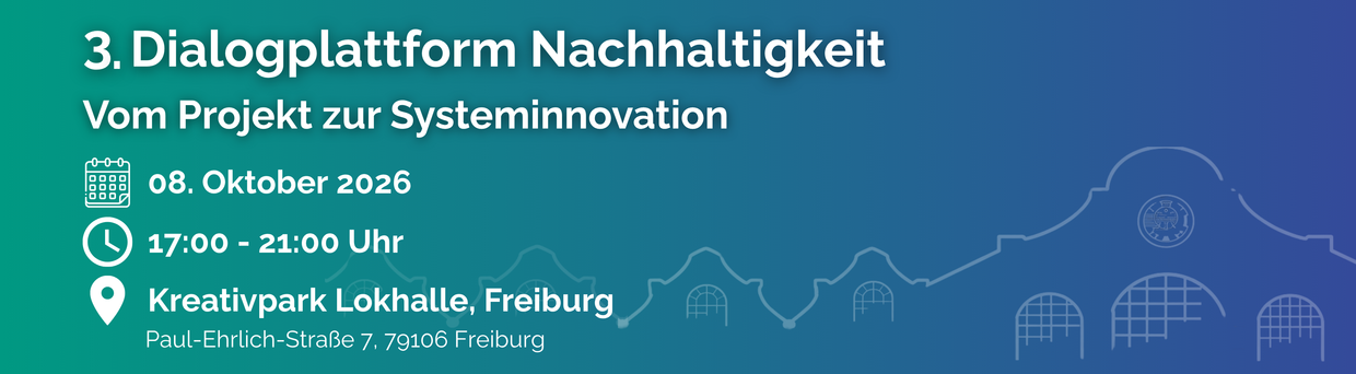 Einladung zur 3. icn-Dialogplattform Nachhaltigkeit am 8. Okt. 2026 in Freiburg. Jetzt anmelden.
