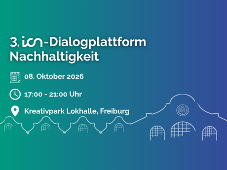 "Einladung zur 3. ICN-Dialogplattform Nachhaltigkeit."